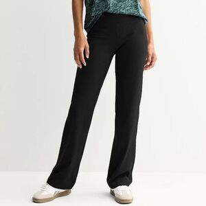 NWT Tek Gear Women 4X Bootcut Legging High Rise Shapewear Black Active Pants $54